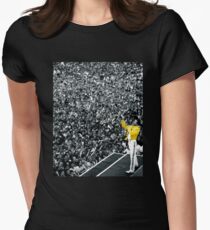 Camiseta entallada para mujer Chaqueta de Fredddie Mercury Rock Concert Yellow