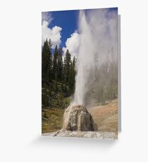 Lone Star Geyser, Wyoming Greeting Card