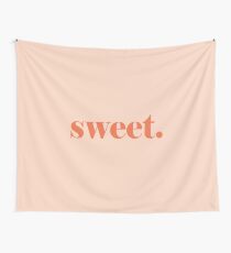 Sweet cute typography pink quote Wall Tapestry