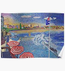 Bondi Icebergs painting (print edition) Poster