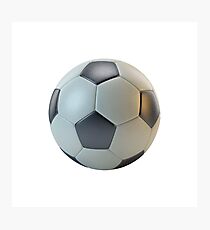 Football - 3D Soccer Ball Photographic Print