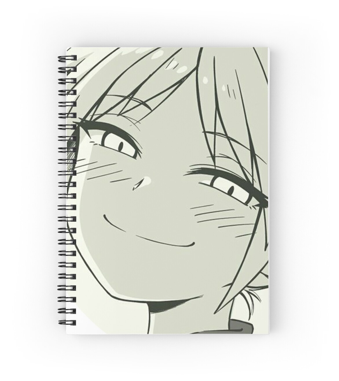 Smug Trap Eyes Smile Meme Spiral Notebook By Benjamintorres