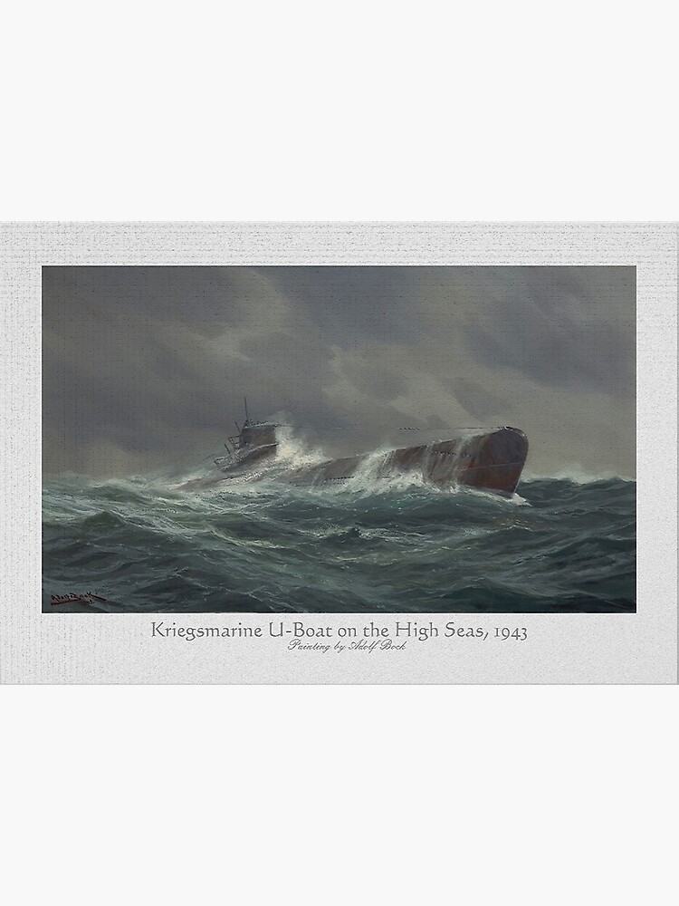 Kriegsmarine U-boat on the high seas, 1943 by edsimoneit