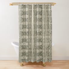 Primitif 25 by Hypersphere Shower Curtain