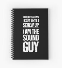 Lustige Sound Guy / Musik Audio Engineer Geschenk Spiralblock
