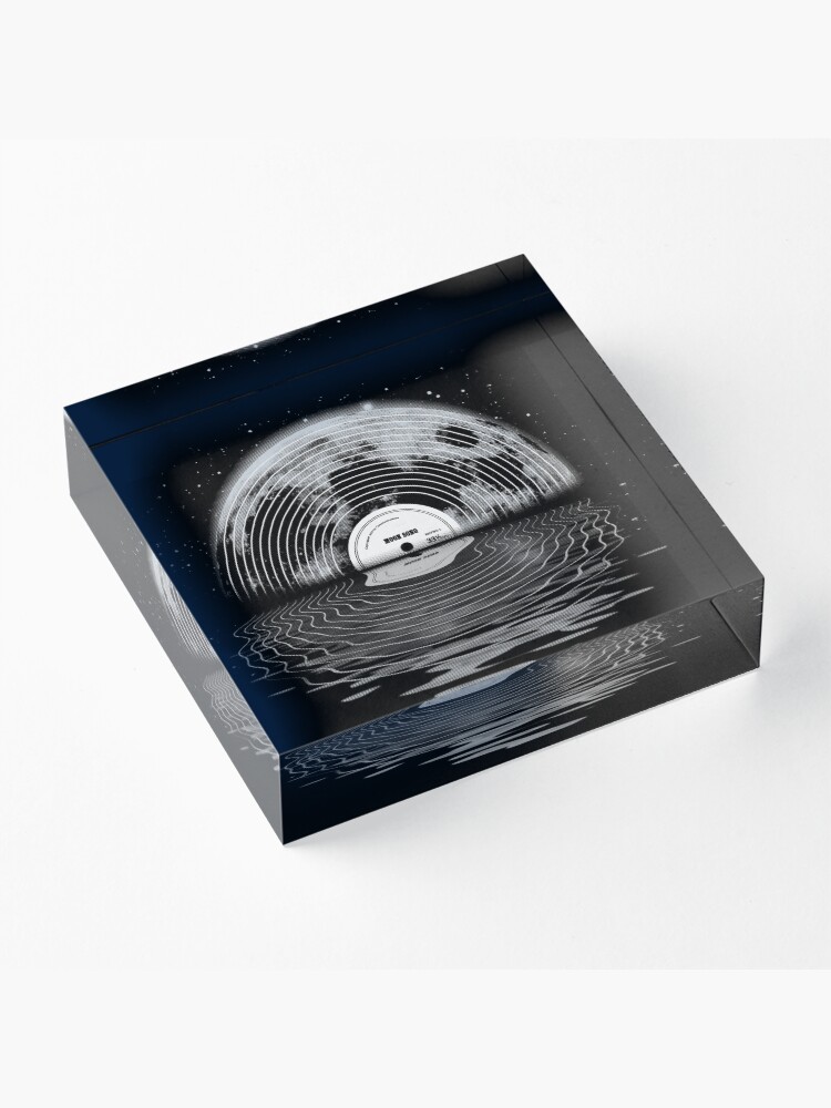 Alternate view of Moon Song Acrylic Block