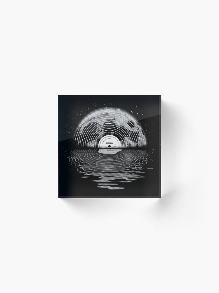 Alternate view of Moon Song Acrylic Block