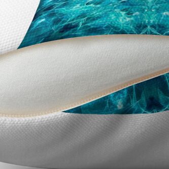 Alternate view of Dragonheart - Aqua Throw Pillow