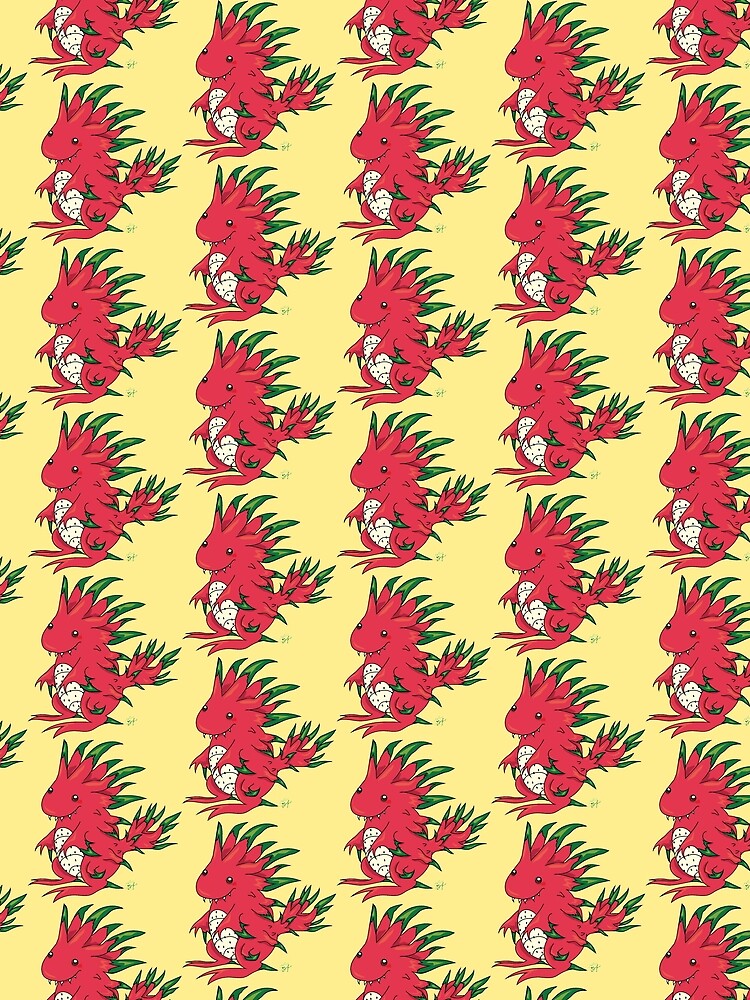 Dragon Fruit Dragon-White by GroglioArt