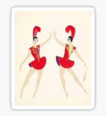 Erte Romain de Tirtoff Vogue, Art Deco, Fashion Style 30 Sticker