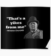 Winston Churchill Zitat Poster Redbubble