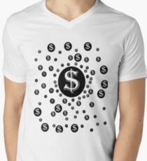 cool unique dollar design Men's V-Neck T-Shirt