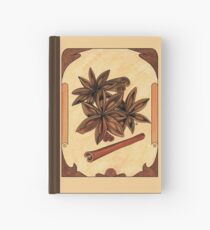 Art nouveau. Cinnamon and anise. Hardcover Journal