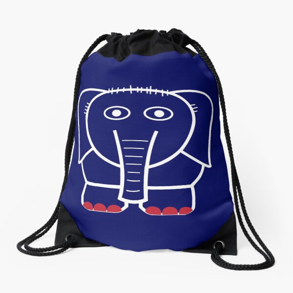 ELEFANTE BLANCO CON UÑAS ROJAS Mochila saco