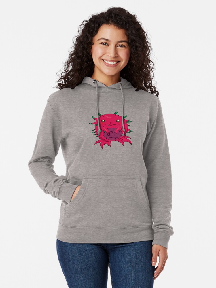 Alternate view of Dragon Fruit Dragon-Red Lightweight Hoodie