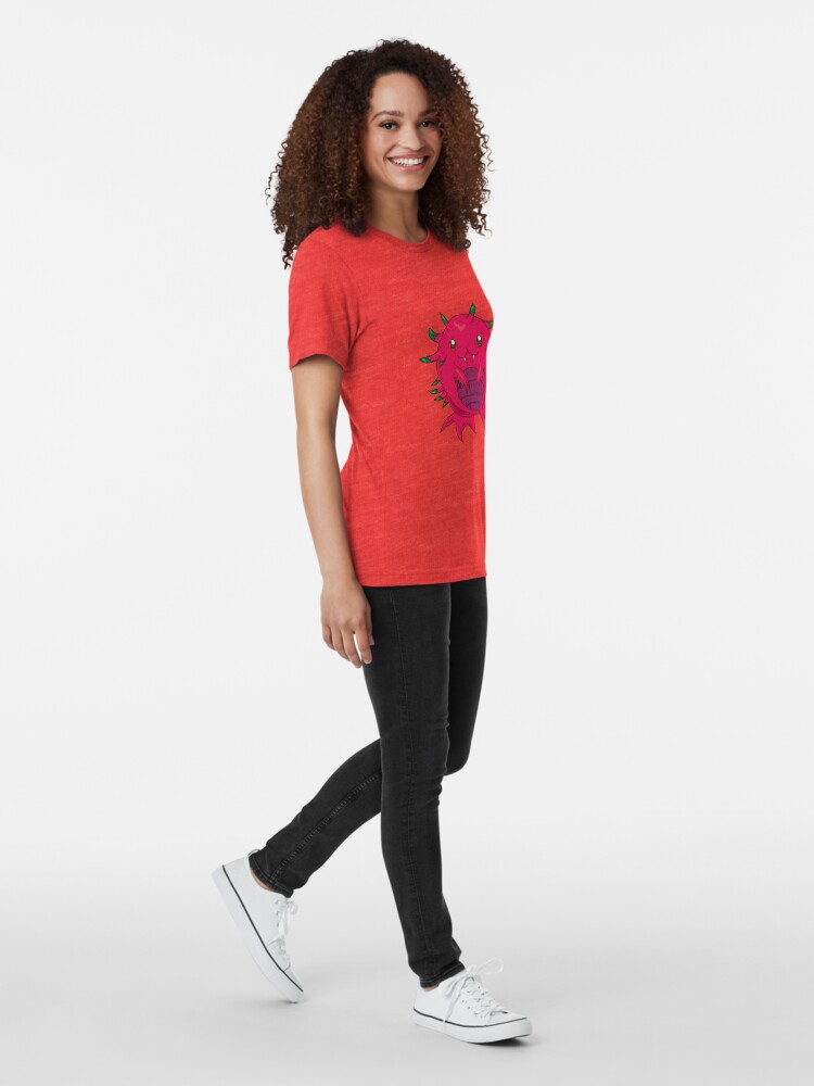 Alternate view of Dragon Fruit Dragon-Red Tri-blend T-Shirt