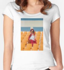 IU Women's Fitted Scoop T-Shirt