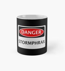 DANGER STORMPHRAX FAKE ELEMENT FUNNY SAFETY SIGN SIGNAGE Tasse (Standard)
