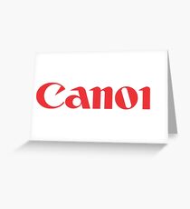 Canon red Greeting Card