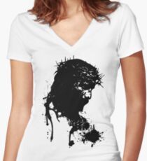 blood_saviour Women's Fitted V-Neck T-Shirt