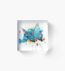 butterfly psdelux Acrylic Block