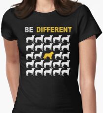 Saint Bernard Lovers - Be Different - Sweet Gift For Passionate Dog Lovers Women's Fitted T-Shirt