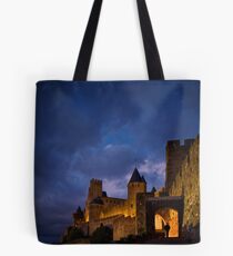 Carcassonne at Night Tote Bag