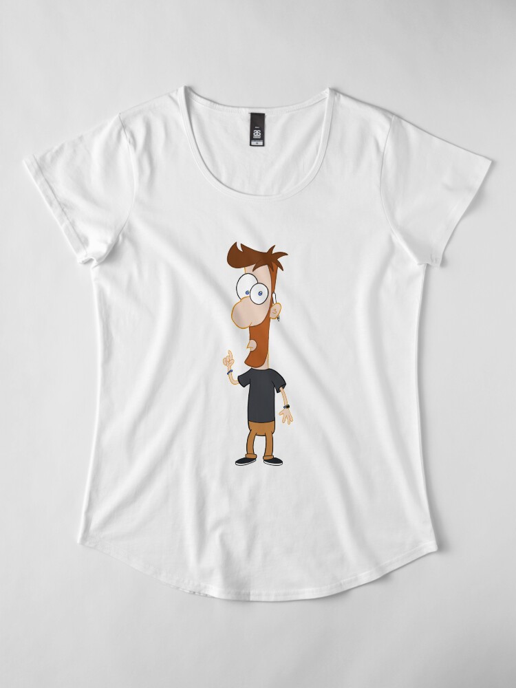 Alternate view of Phineas and Ferb Style! Premium Scoop T-Shirt