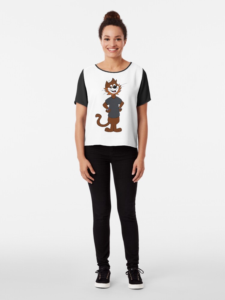Alternate view of Top Cat Style! Chiffon Top