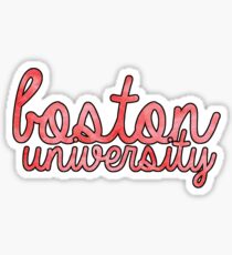 Boston University Tie Dye Sticker