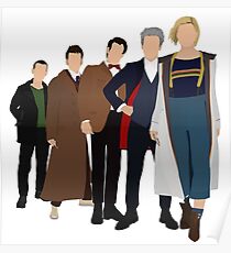Doctor Who - All Five Modern Doctors - New Costume! (DW Inspired) - 13th Doctor Poster