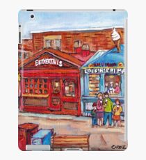 OTTAWA BYWARD MARKET CANADIAN SCENES OUTDOOR URBAN MALLS ICE CREAM AND PASTRY SHOPS C SPANDAU ARTIST iPad Case/Skin
