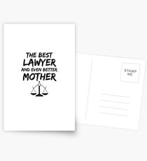 Lawer Mom Best Mother Funny Gift Postkarten