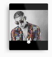 Bad Bunny Fan Art & Merch Metal Print