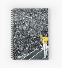 Veste jaune concert Fredddie Mercury Rock Cahier à spirale