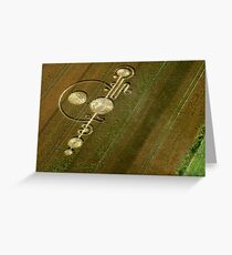 Trombone crop circle Greeting Card