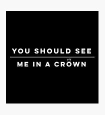 In a Crown Photographic Print