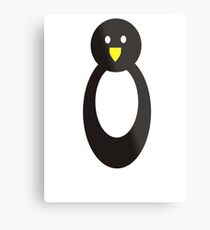 Hoodz Penguin Metal Print