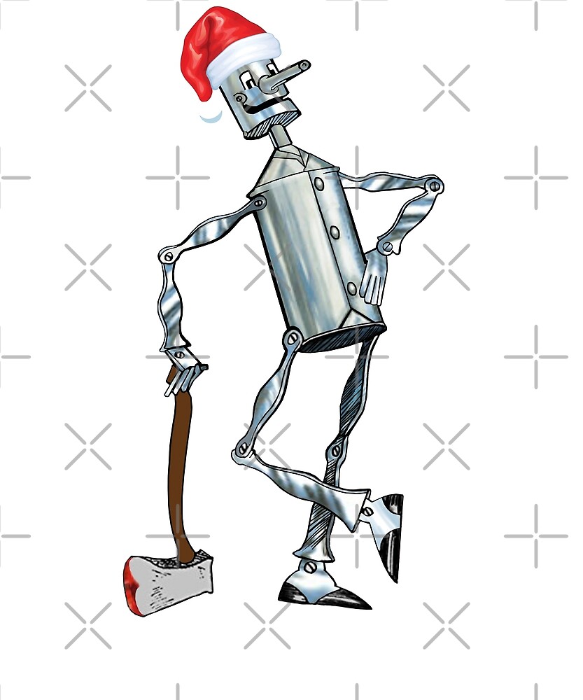 " Tin Man Santa Hat Wizard of OZ Tin Man Gift Cute Santa Claus Tin Man