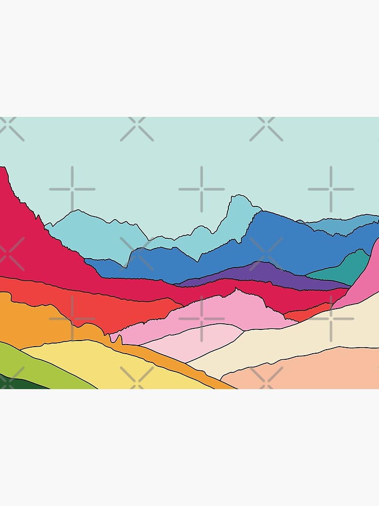 Rainbow mountains by Elebea by elebea