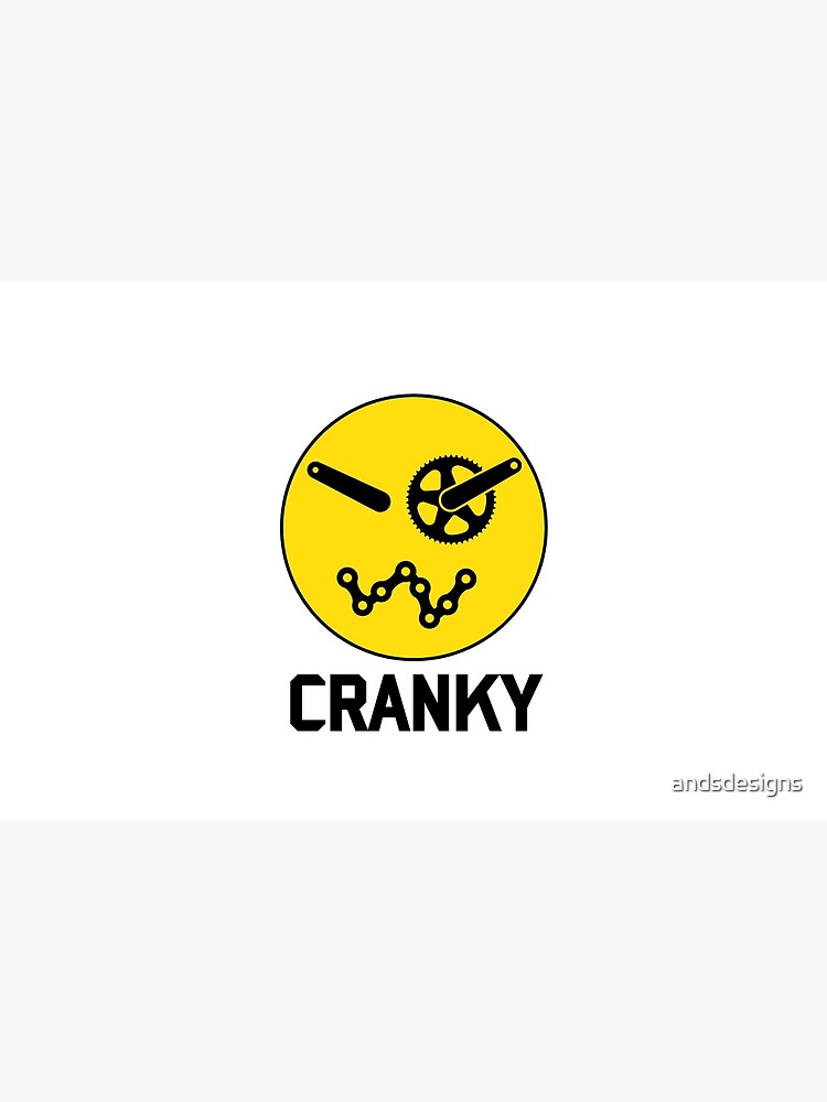 "Cranky Emoji Yellow and Black" Zipper Pouch by andsdesigns Redbubble