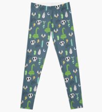 Green House Pattern Leggings