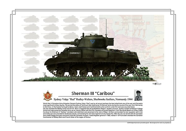 Sherman III Canadian Tank ace Sydney Rad Valpy