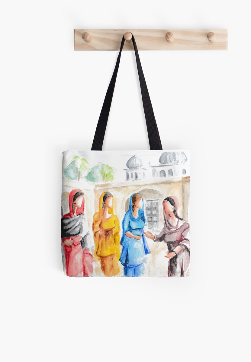 "Punjabi Girls 1" Tote Bag by Sukhpalgrewal Redbubble