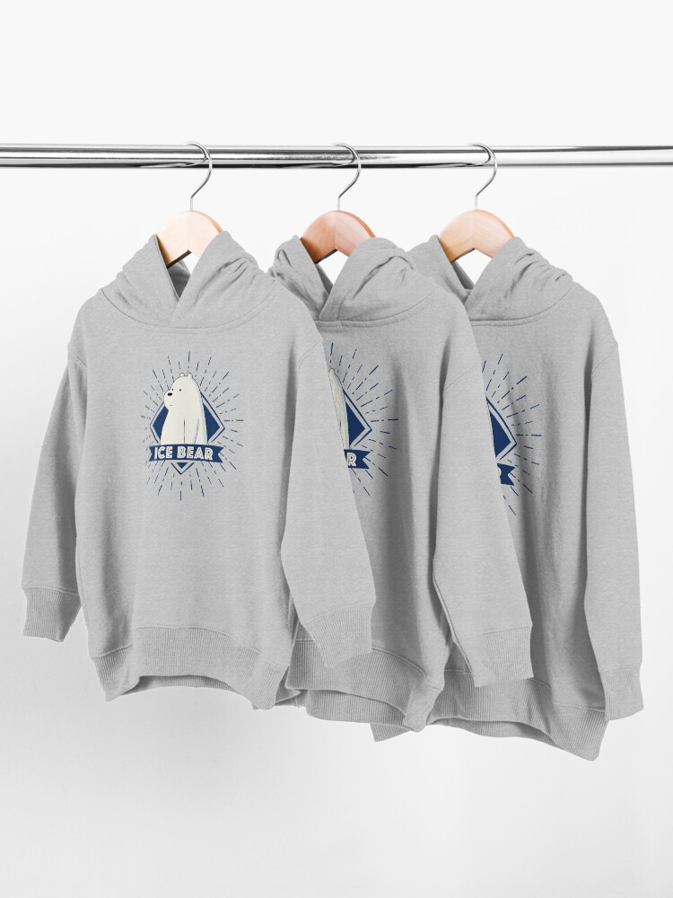 Alternate view of Ice Bear Toddler Pullover Hoodie