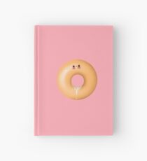 Glazed Donut Adult Humor Pun Hardcover Journal
