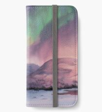Nordlichter iPhone Flip-Case/Hülle/Klebefolie