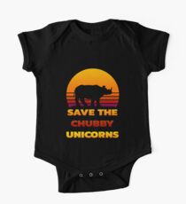 Save the Chubby Unicorns One Piece - Short Sleeve