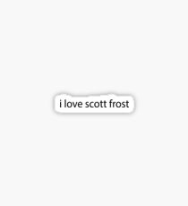 Ich liebe Scott Frost Sticker