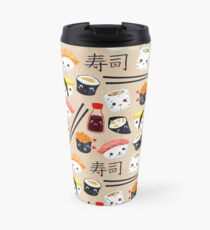 Taza de viaje Kawaii Sushi